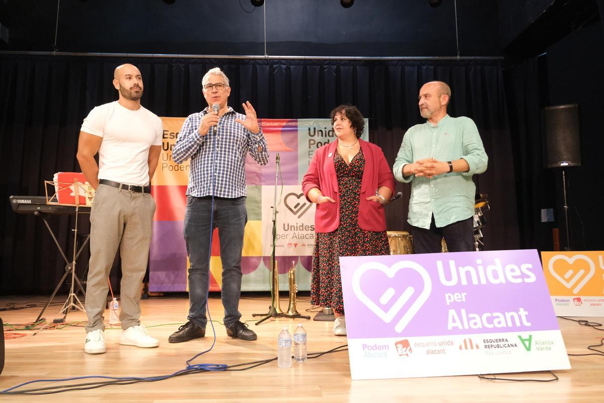 Unidas por Alicante cierra la campaña con la mirada puesta en conseguir el tercer concejal