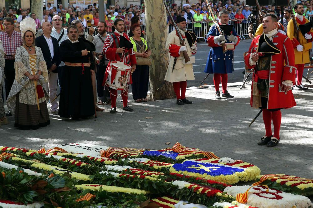 Celebración de la Diada en Cataluña