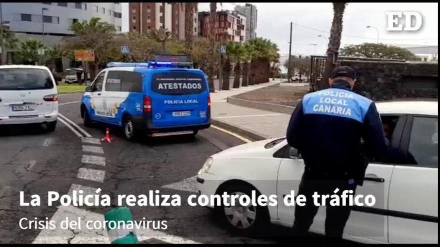 Coronavirus en Tenerife: La Policía verifica el cumplimiento de las prohibiciones de circulación por el estado de alarma