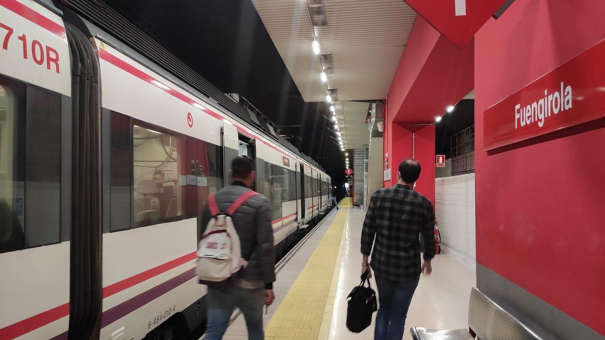 La estación de Cercanías de Renfe en Fuengirola