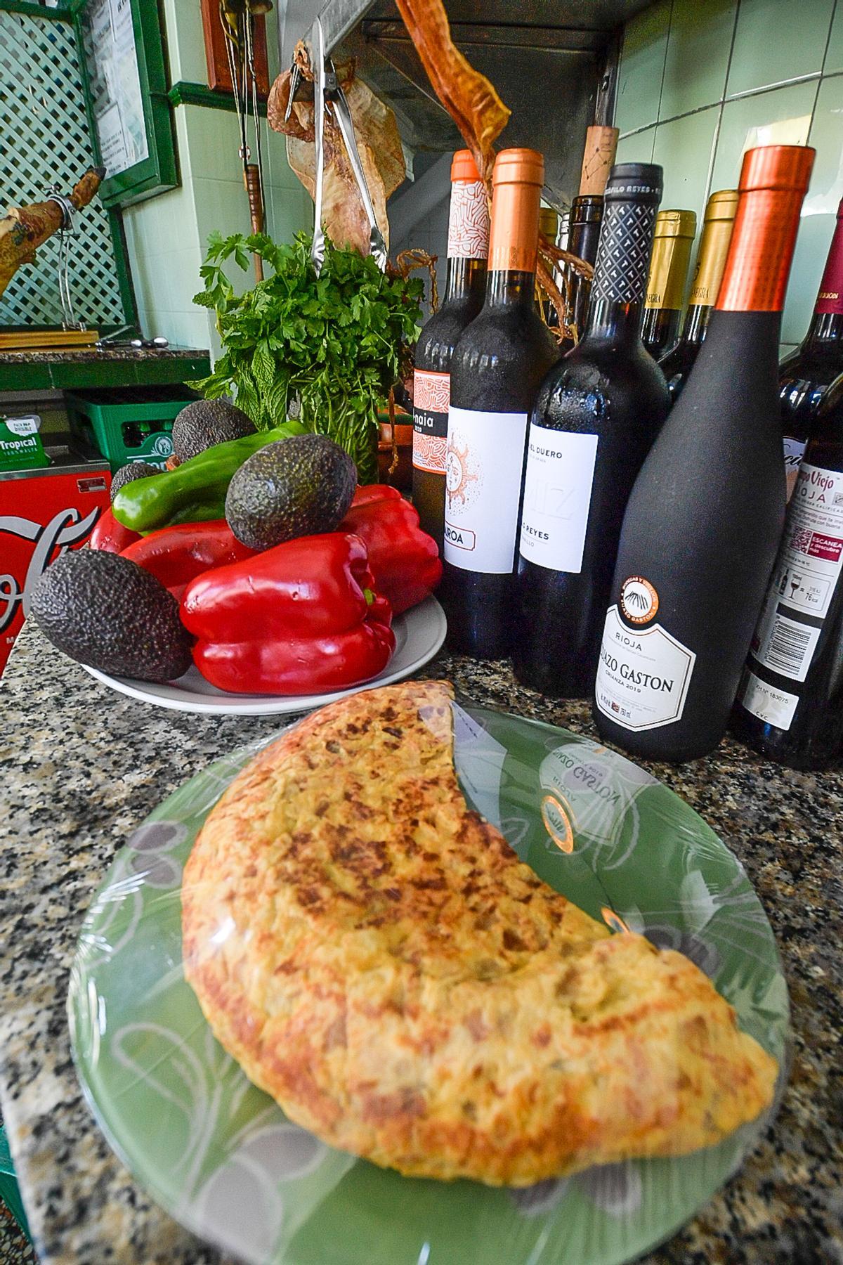 La tortilla, una de sus platos estrella.