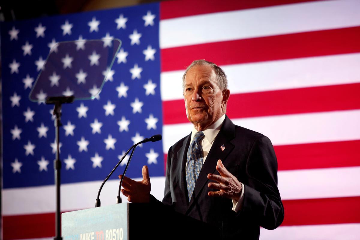 El magnate Michael Bloomberg, exalcalde de Nueva York y candidato a las últimas primarias presidenciales demócratas, el 19 de febrero de 2020. 