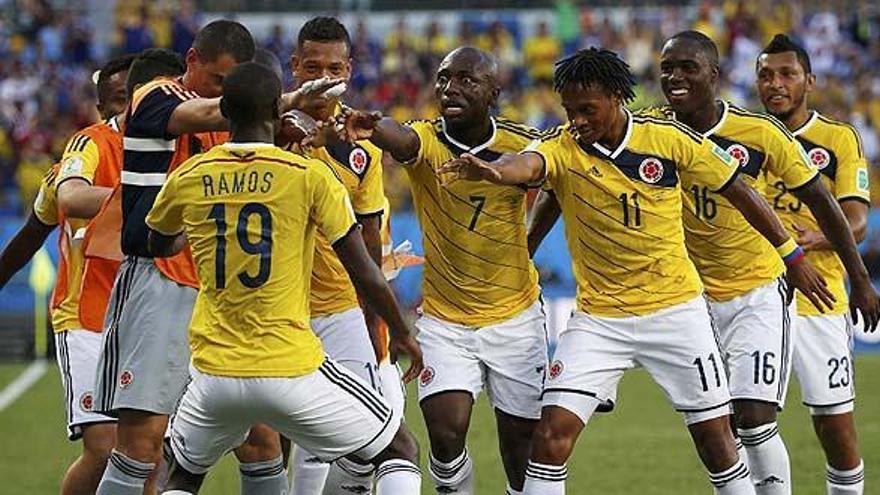 Jugadores de la selección de Colombia