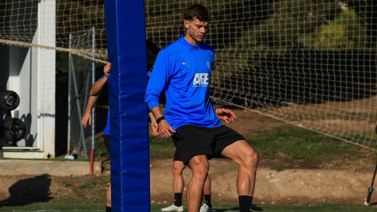 Samuele Longo, entrenando en las Sesiones AFE