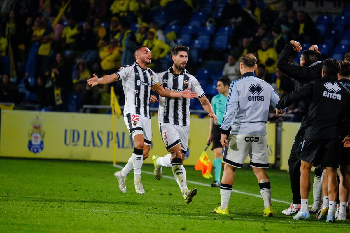 Celebración del empate de Brignani.