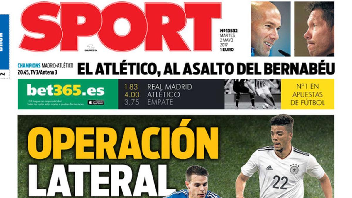 La portada de SPORT de hoy