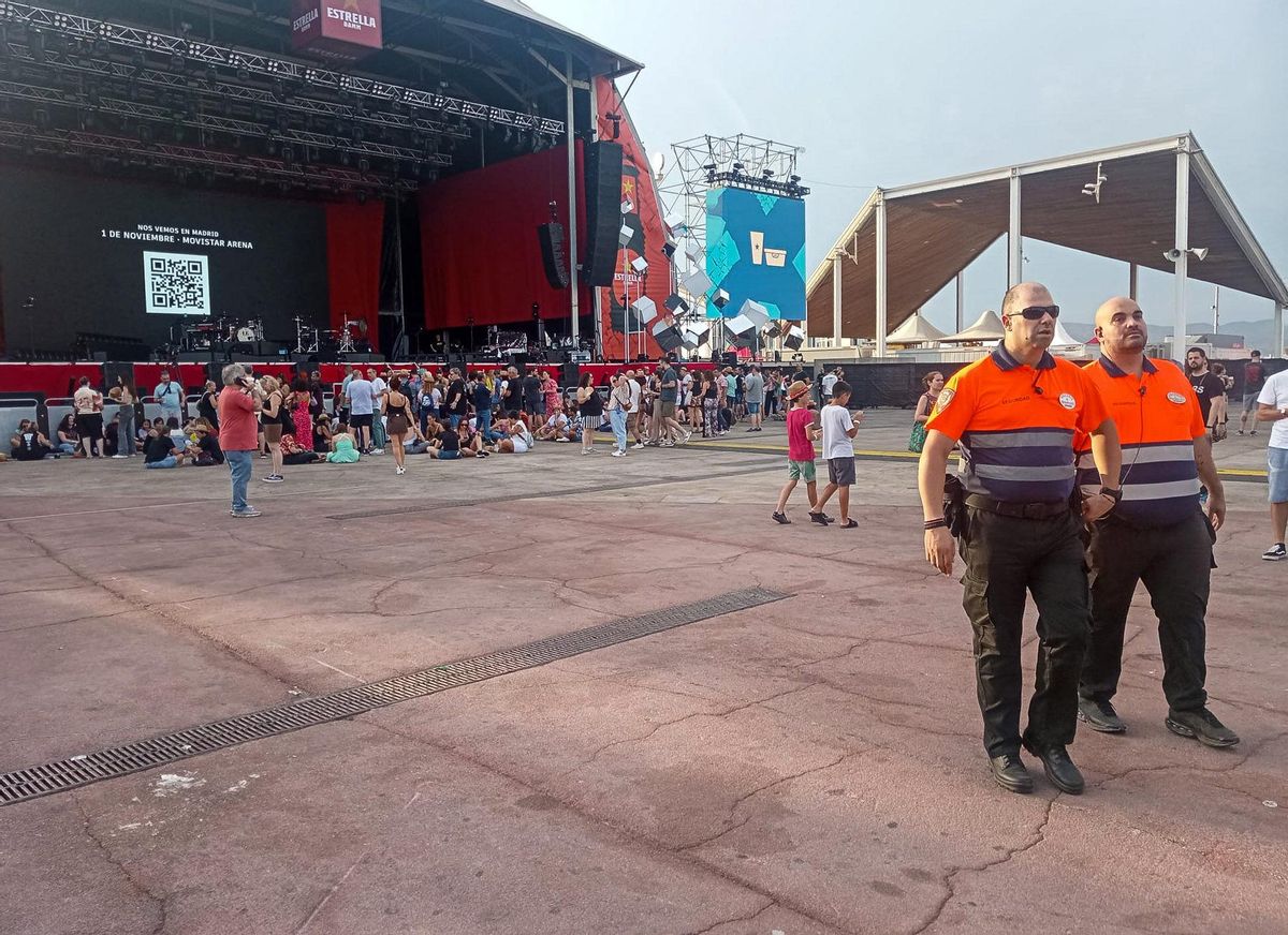 Personal de seguridad, en el festival Cruïlla
