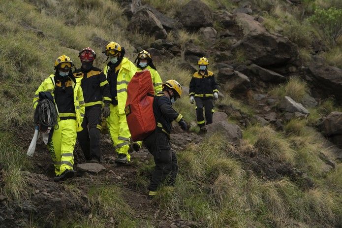 Rescate de un senderista en Charco Azul