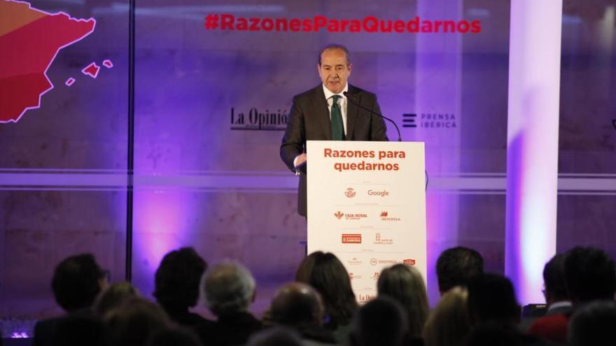 Cipriano García, durante su intervención.