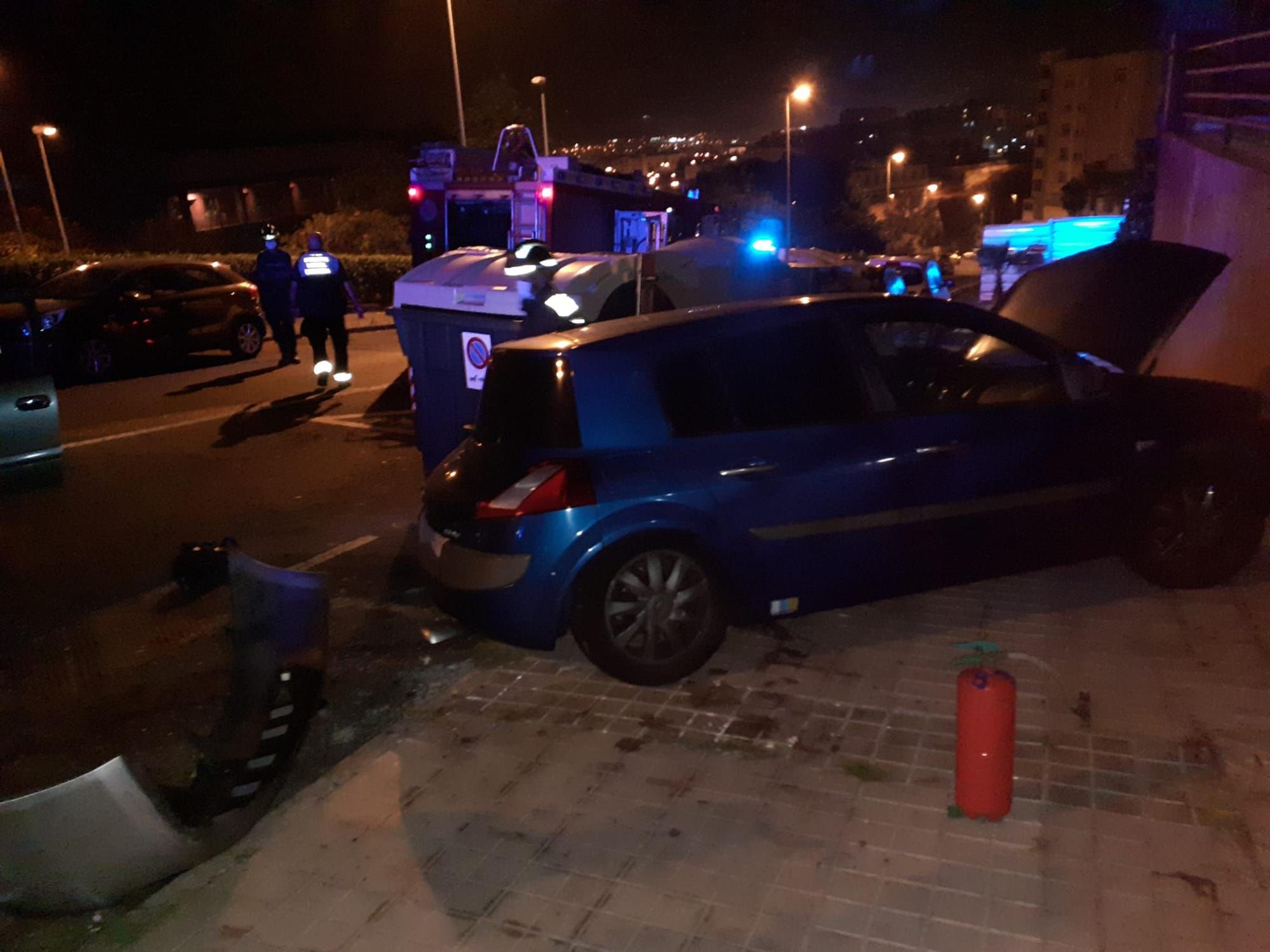 Aparatoso accidente de madrugada en Gran Canaria (19/07/21)