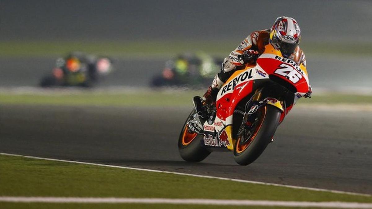 Dani Pedrosa durante el Gran Premio de Catar