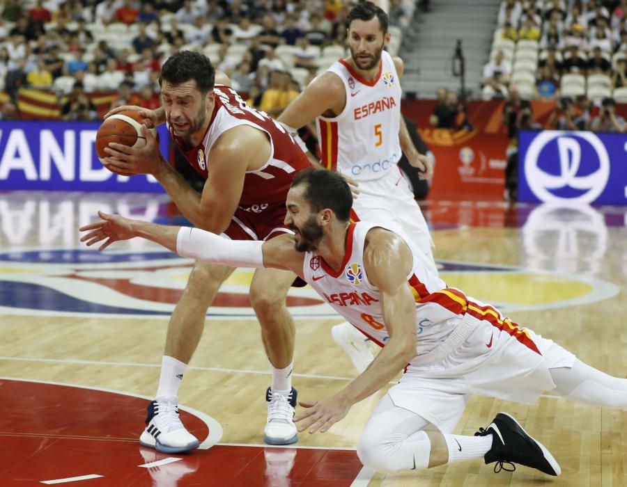 Imágenes del partido de cuartos de final entre España y Polonia.