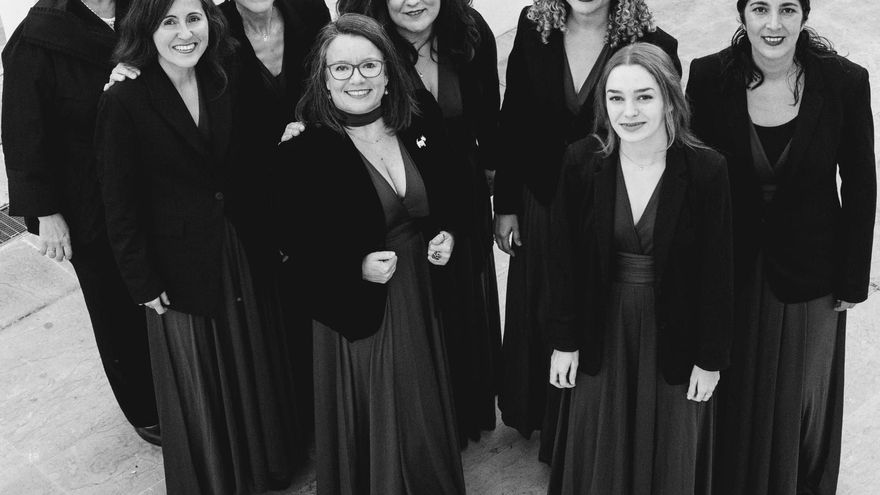 Concierto a seis voces de Encantades en la iglesia de es Cubells