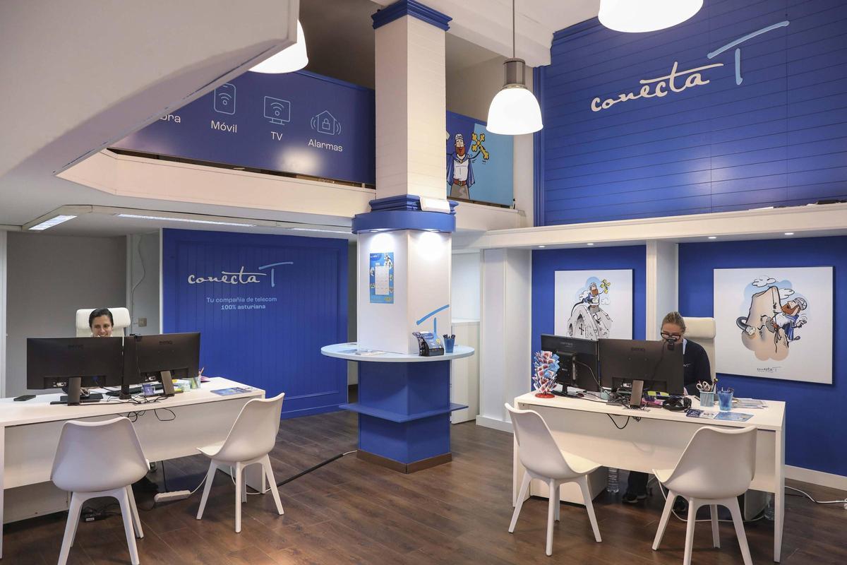 Conecta T Nueva tienda de la empresa en la Avenida de la Argentina en La Calzada