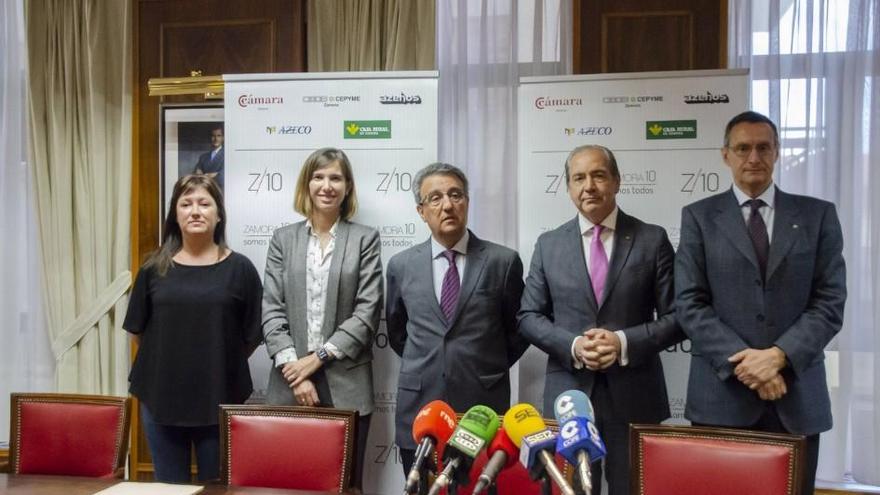 Acto de presentación de la Fundación Escuela Industrias Lácteas de Zamora.