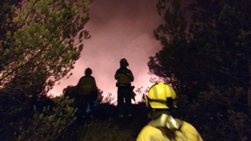 Incendio forestal en Menorca