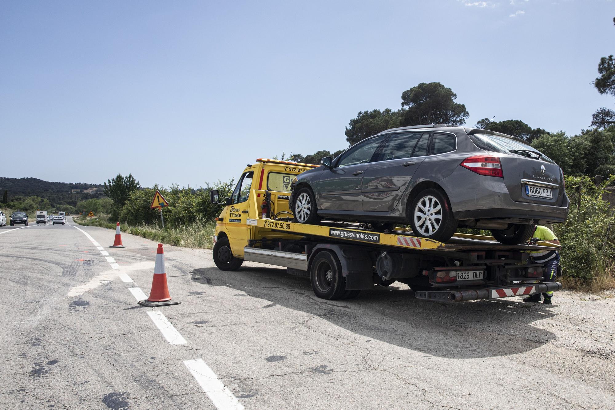 Evacuen al Trueta amb helicòpter un motorista ferit en un accident a Maçanet