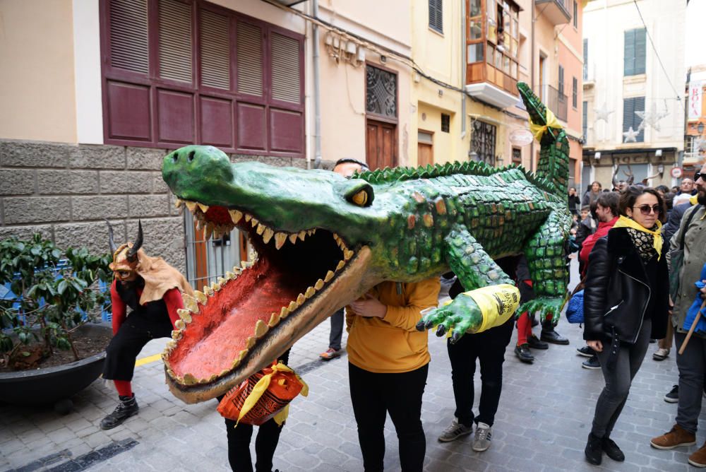 El pequeño Sant Sebastià juega en sa Riera