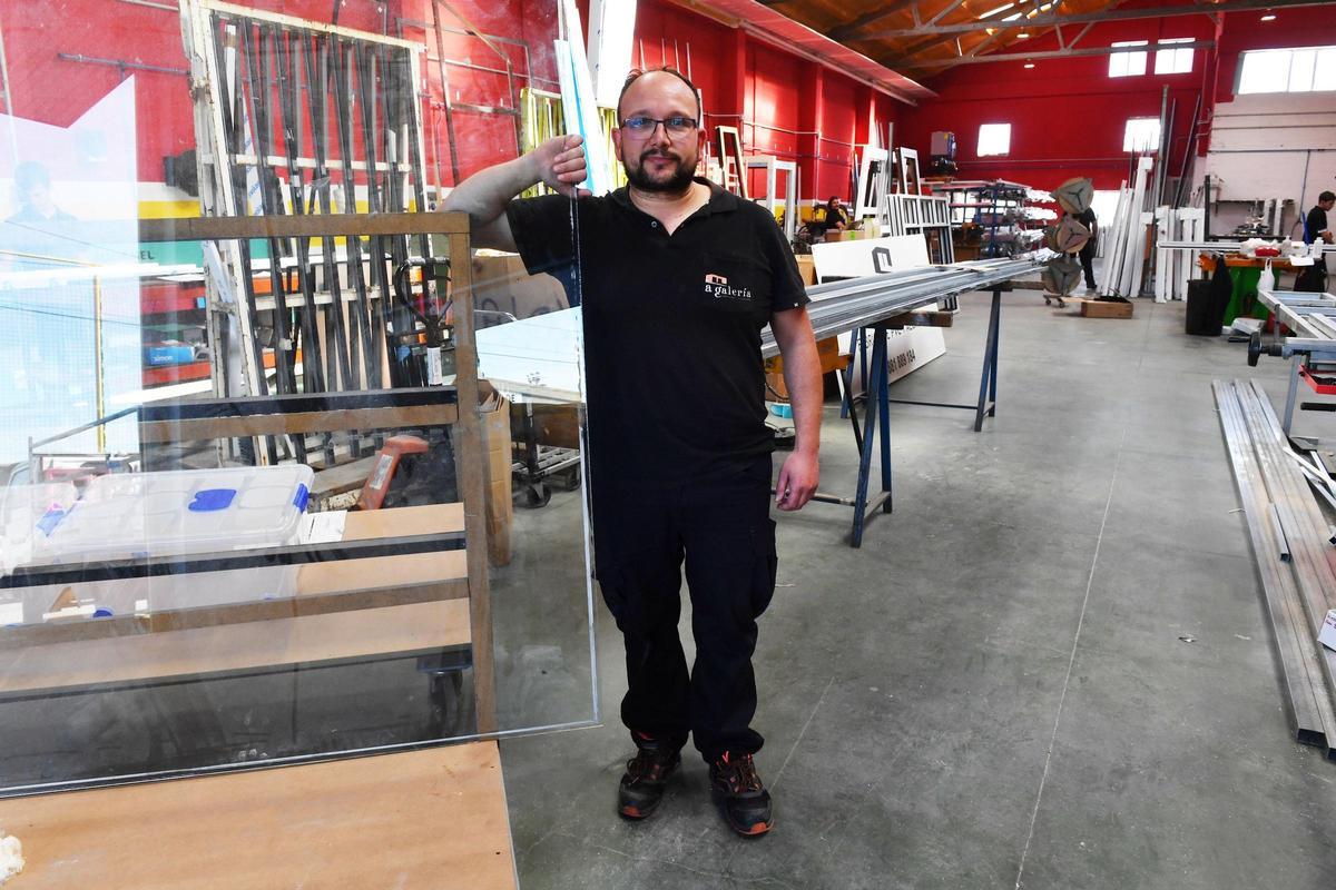 David García posa en las instalaciones de A Galería.