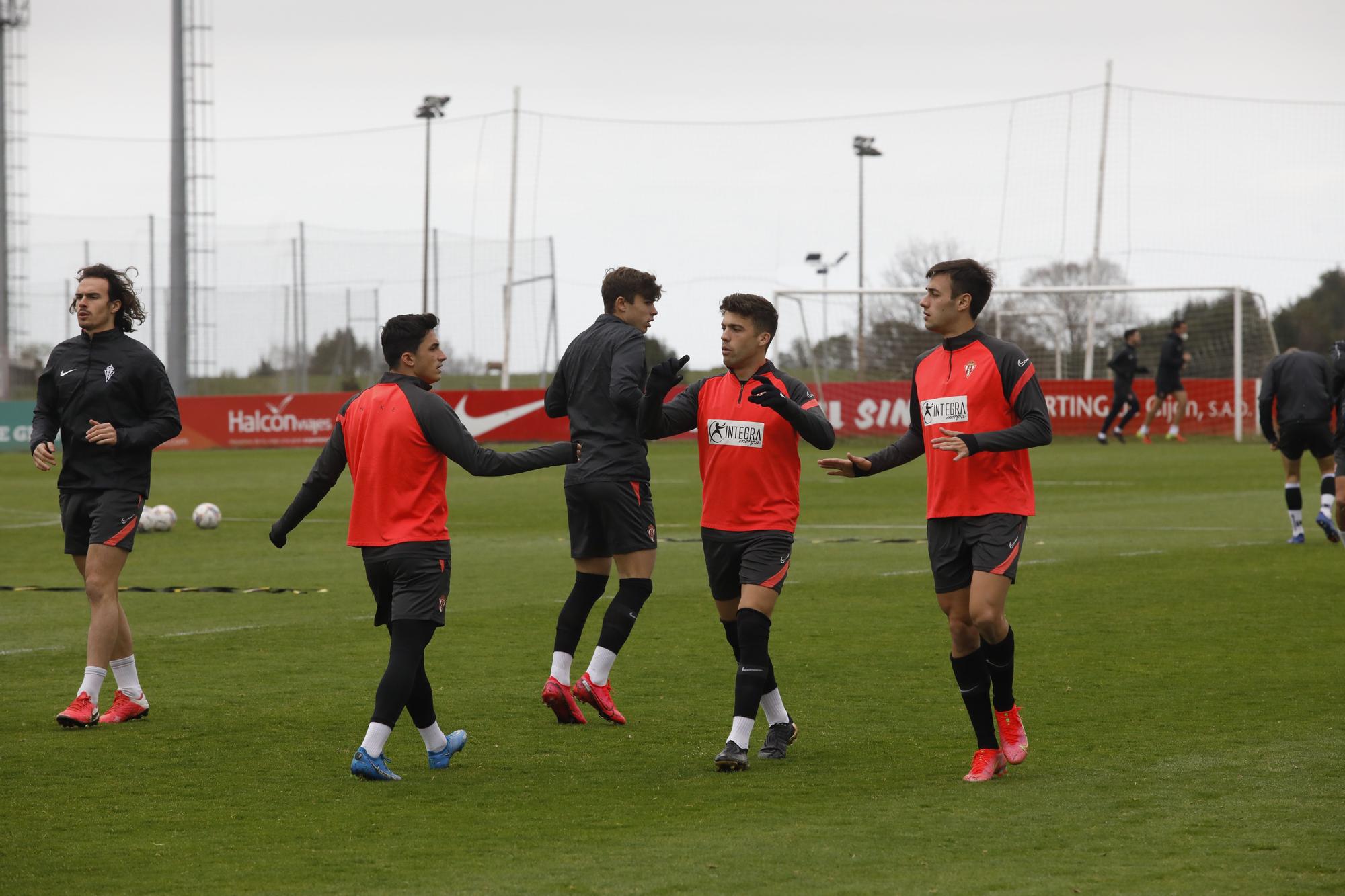 Entrenamiento del Sporting