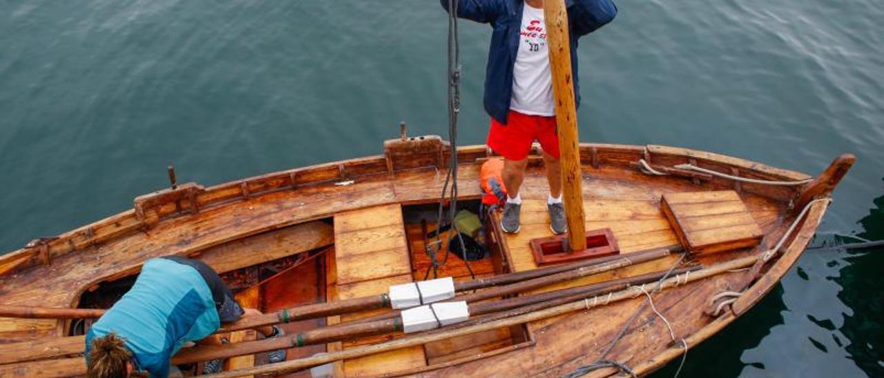 A “Nova Maruxa” volveu a navegar no día de onte pola ría de Arpousa.