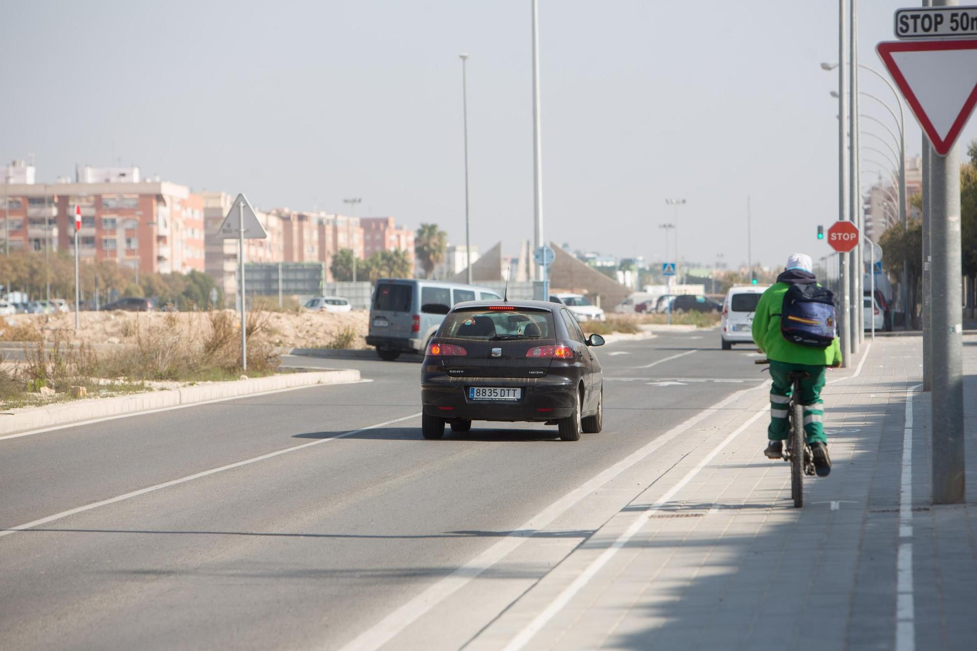 La apertura del tramo de la Vía Parque en el PAU 1 completa una nueva circunvalación en Alicante