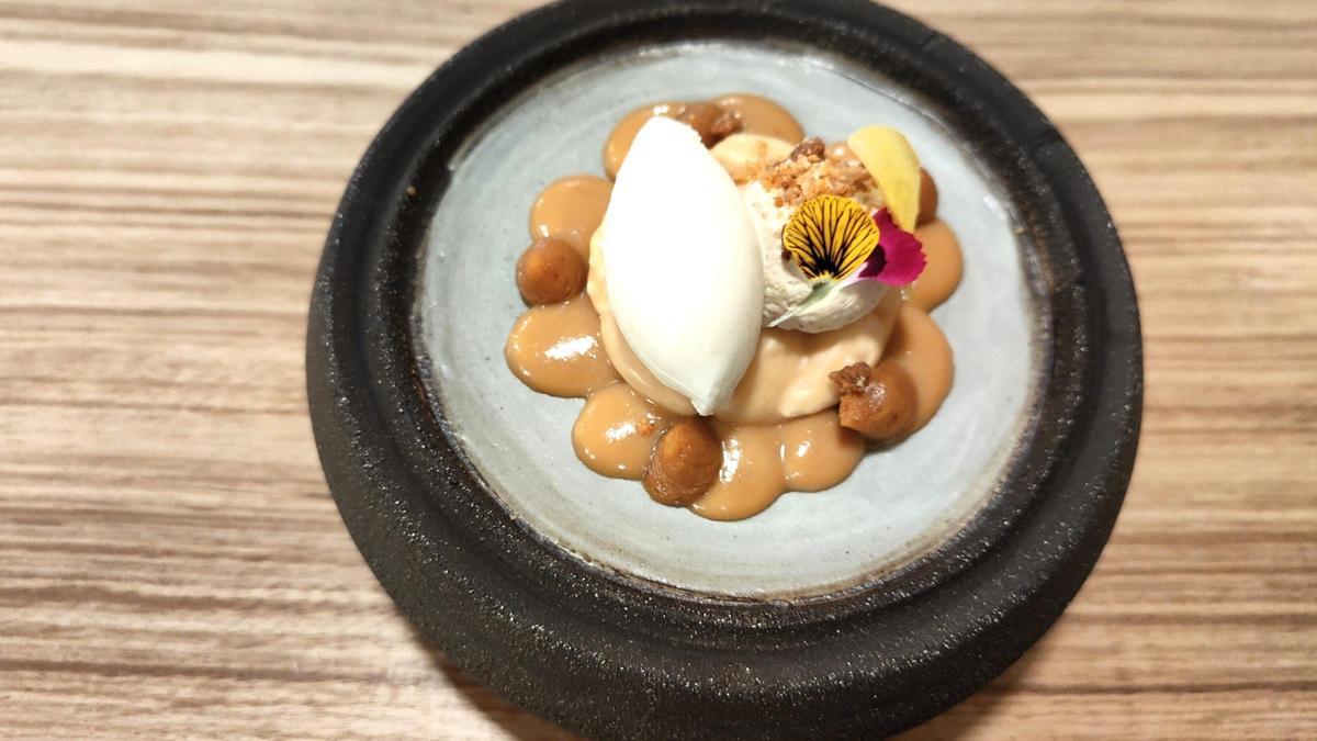 'Amlú', cremoso de almendras con helado de El Terrat.