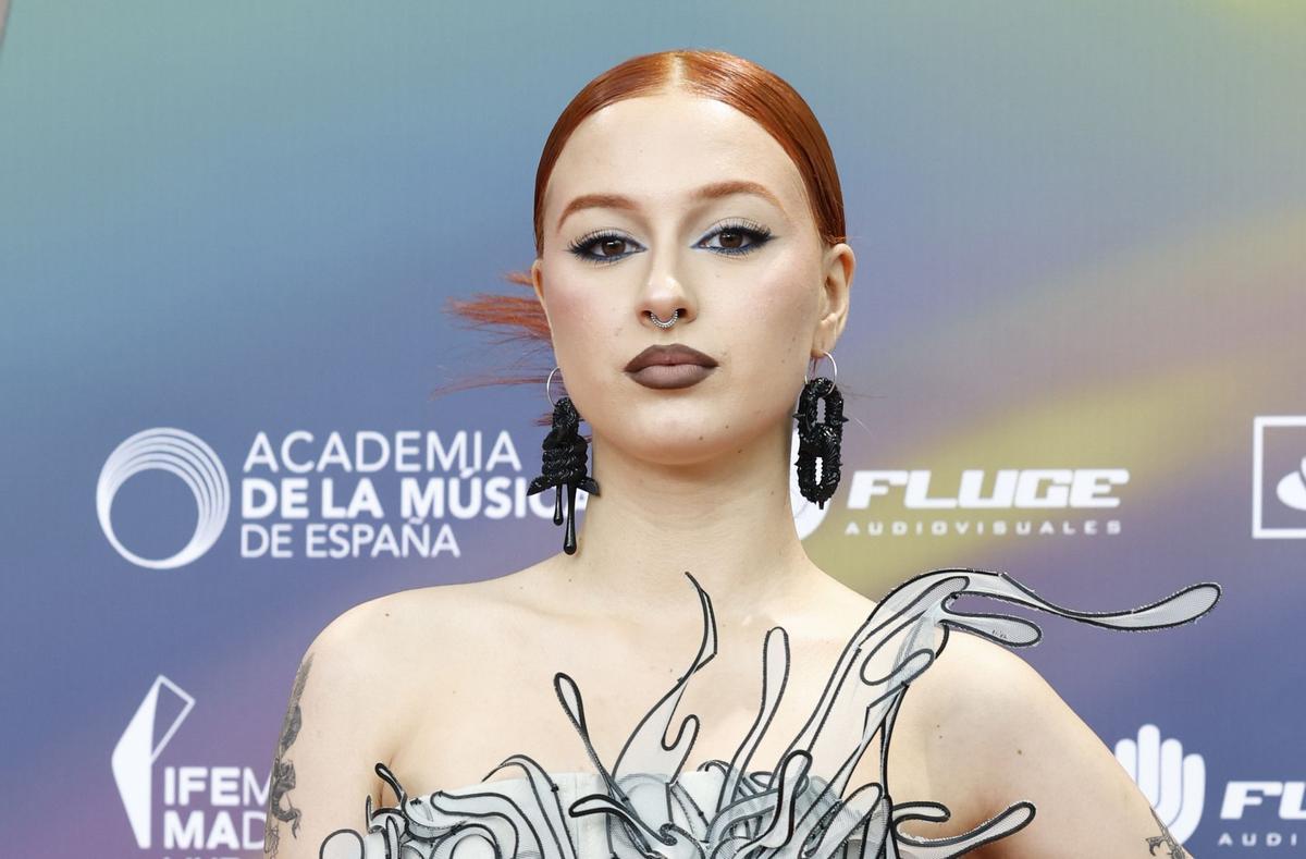 La cantante Ruslana en la alfombra roja de los Premios de la Academia de la Música en España 2024