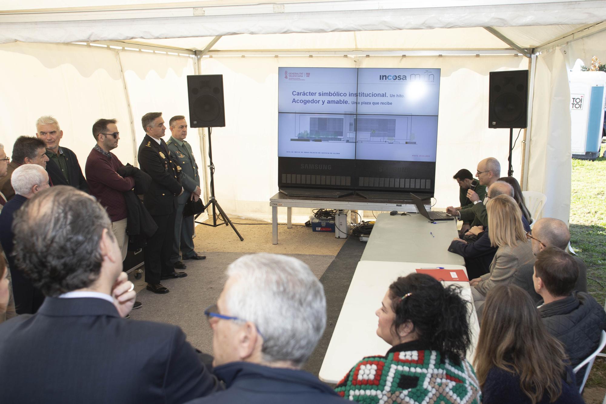 Inicio de la construcción del Palau de Justícia de Alzira