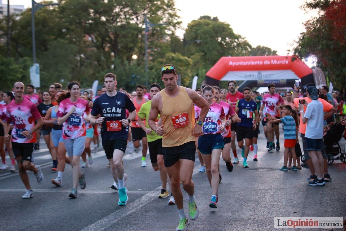 Las mejores imágenes de la carrera nocturna de Murcia