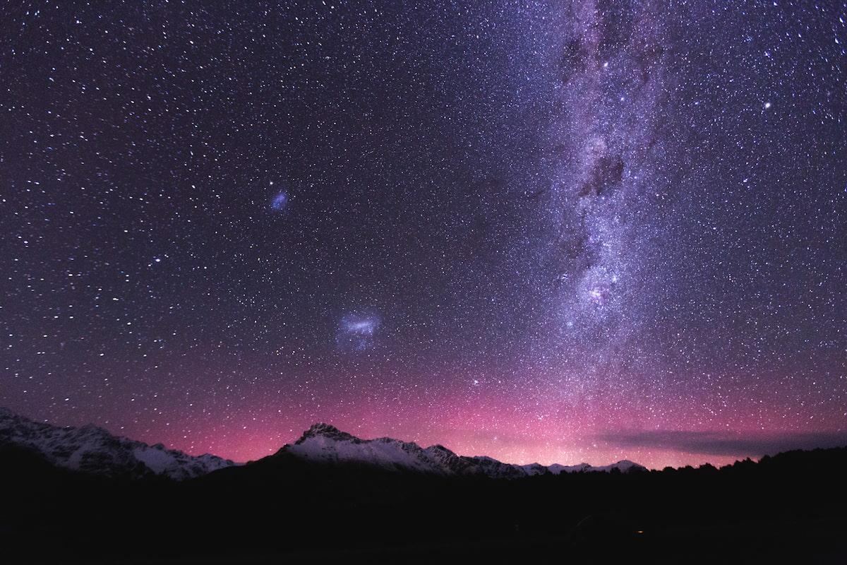 Vía Láctea desde el sur de Nueva Zelanda.
