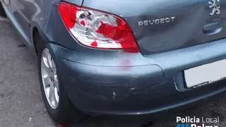 Un conductor sin carné provoca un accidente y se da a la fuga en Palma