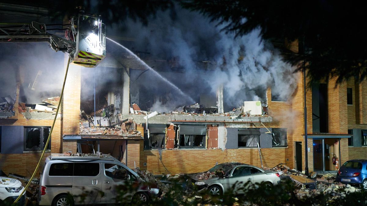 Al menos siete heridos tras una fuerte explosión por una fuga de gas en Navarra.
