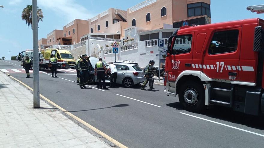 Tres mujeres heridas en un accidente de tráfico en Adeje