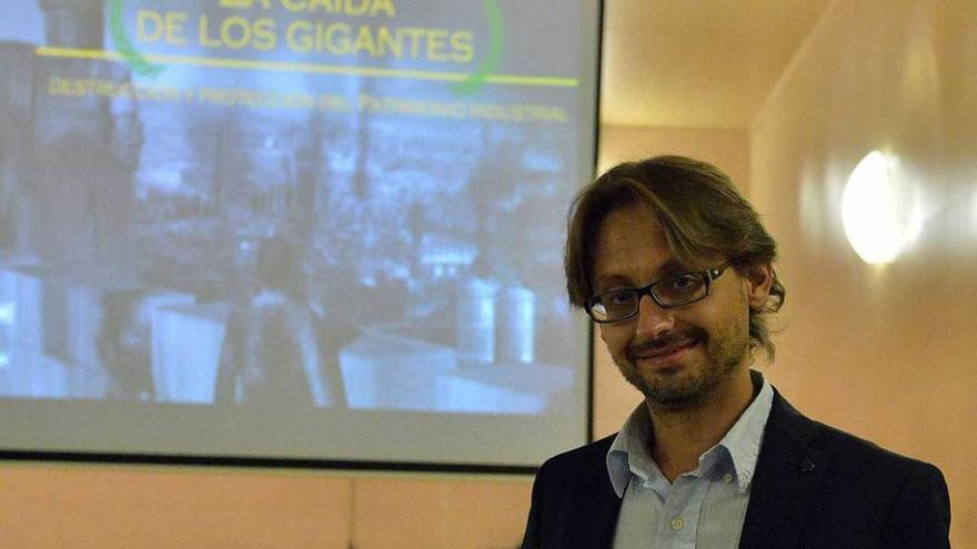 Faustino Suárez, ayer, en la Casa de Cultura.