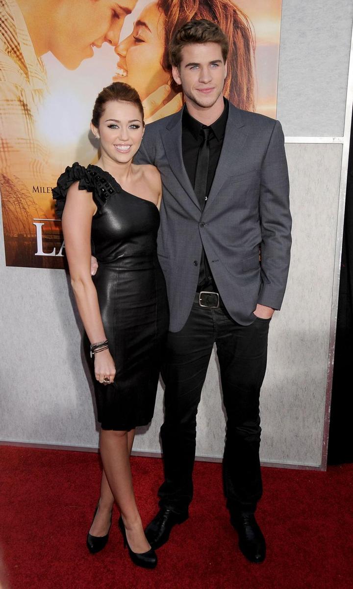 Miley Cyrus y Liam Hemsworth en la premiere de 'The Last Song'