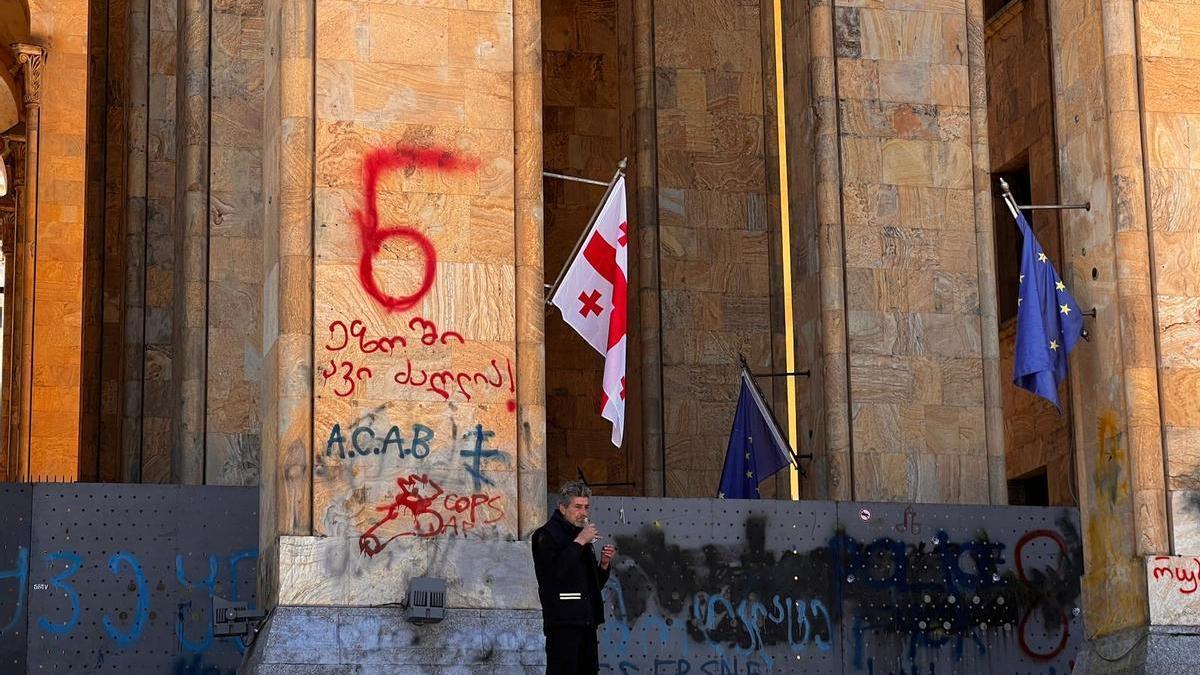 Continúan las protestas en Georgia.