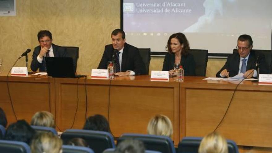 De izquierda a derecha, Juan Antonio Moreno, Pedro Femenía, Begoña Longás y Germán Rodríguez.