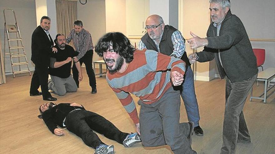 Ensayo general de las escenas de la leyenda