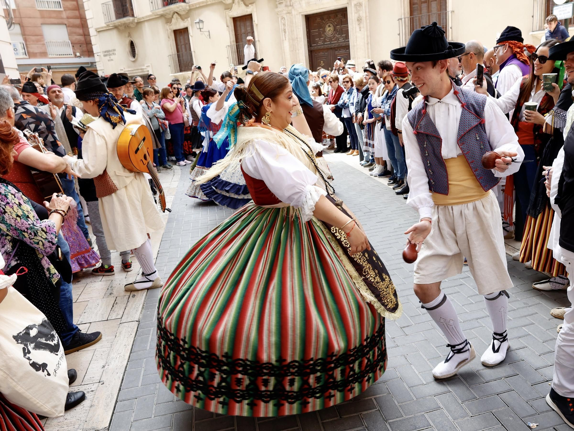 Ambiente en las calles de Murcia durante el Bando de la Huerta