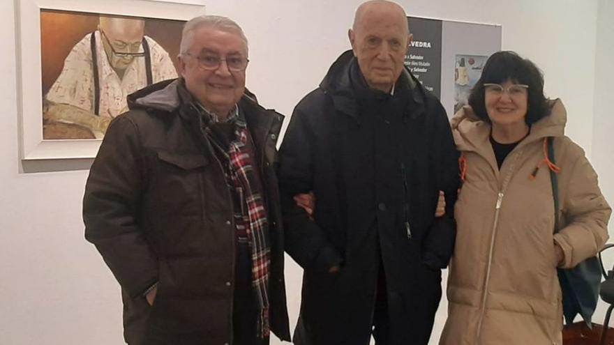 Miro Carballo, Méndez Ferrín y su mujer, Moncha Fuentes.   | // FDV