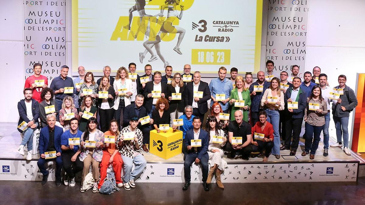 Es dona el tret de sortida de la cursa popular dels 40 anys de Catalunya Ràdio i TV3 amb les inscripcions ja obertes