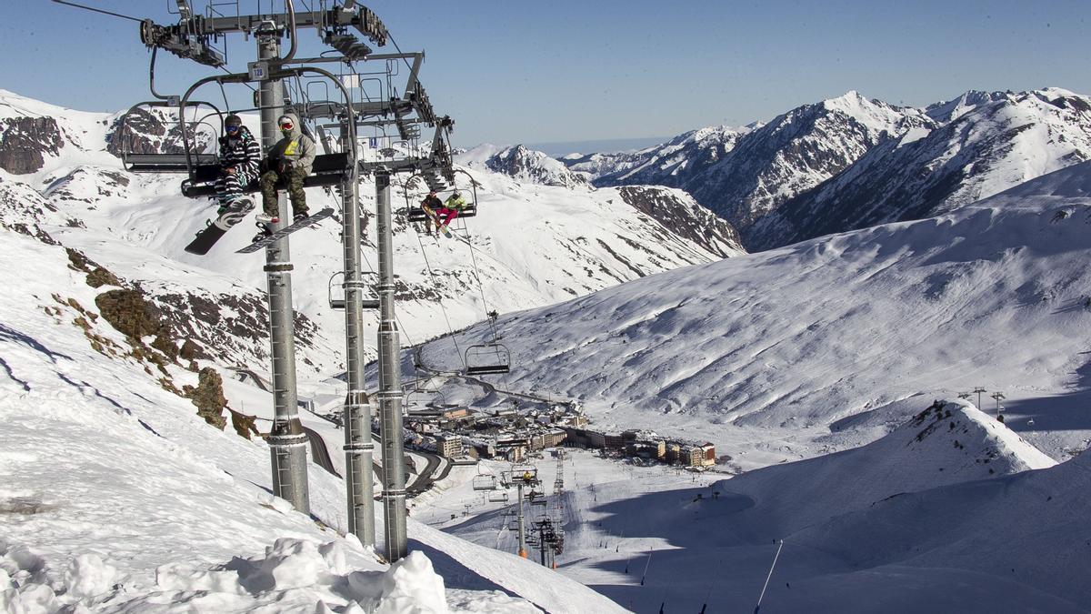 Sector del Pas de la Casa en Grandvalira, en el Principado de Andorra.