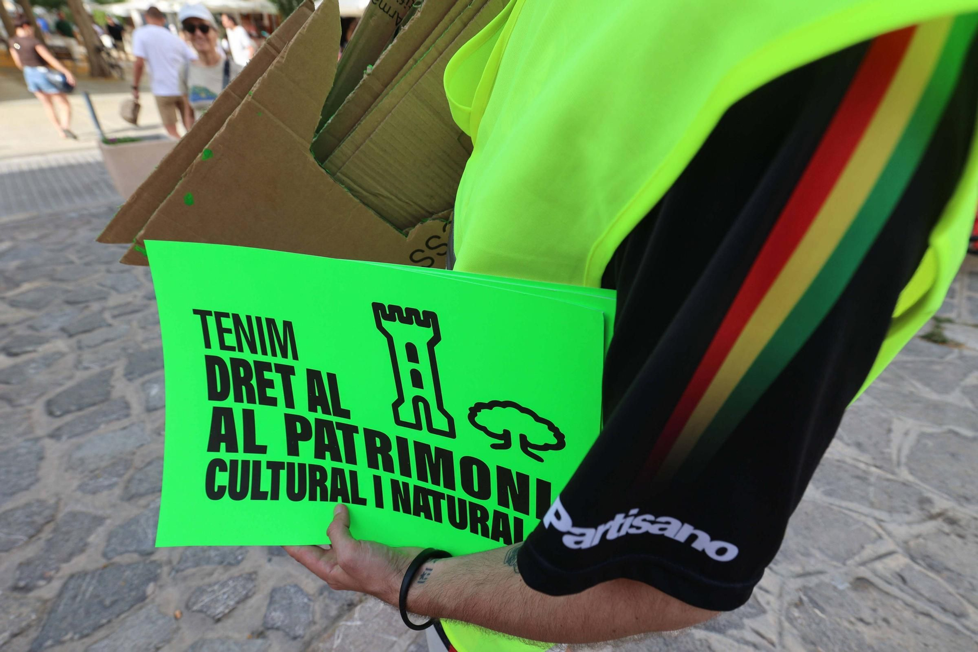 Manifestación contra la masificación turística en Ibiza