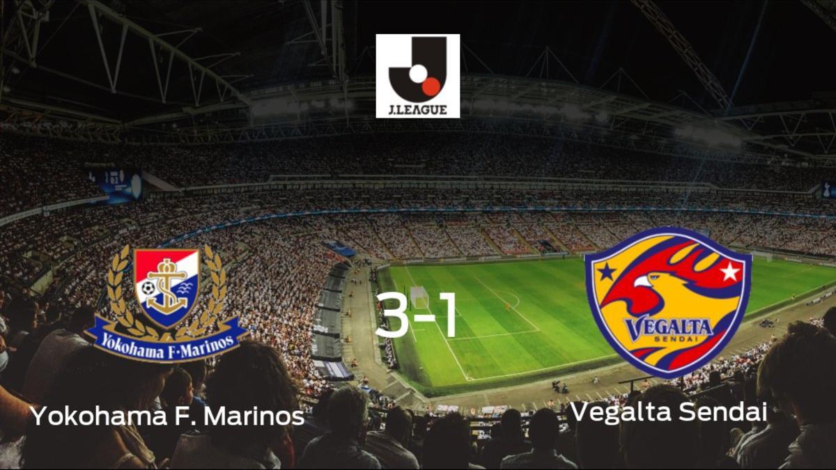 El Yokohama F. Marinos consigue la victoria en casa frente al Vegalta Sendai (3-1)