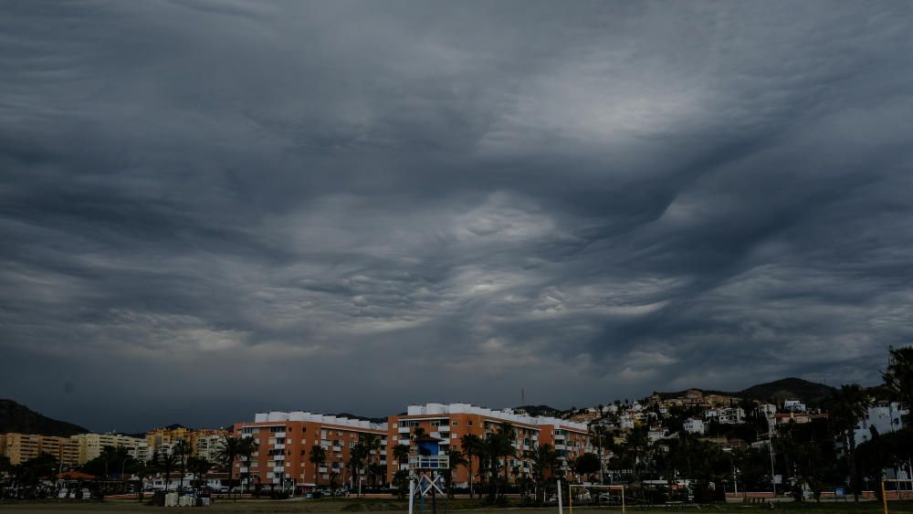 Tarde de tormenta eléctrica en Málaga