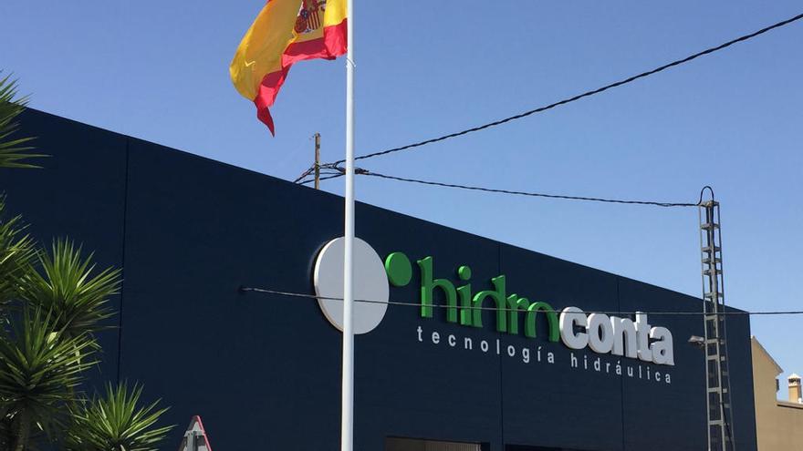 Fachada de las instalaciones que Hidroconta tiene en la Carretera Santa Catalina de Murcia