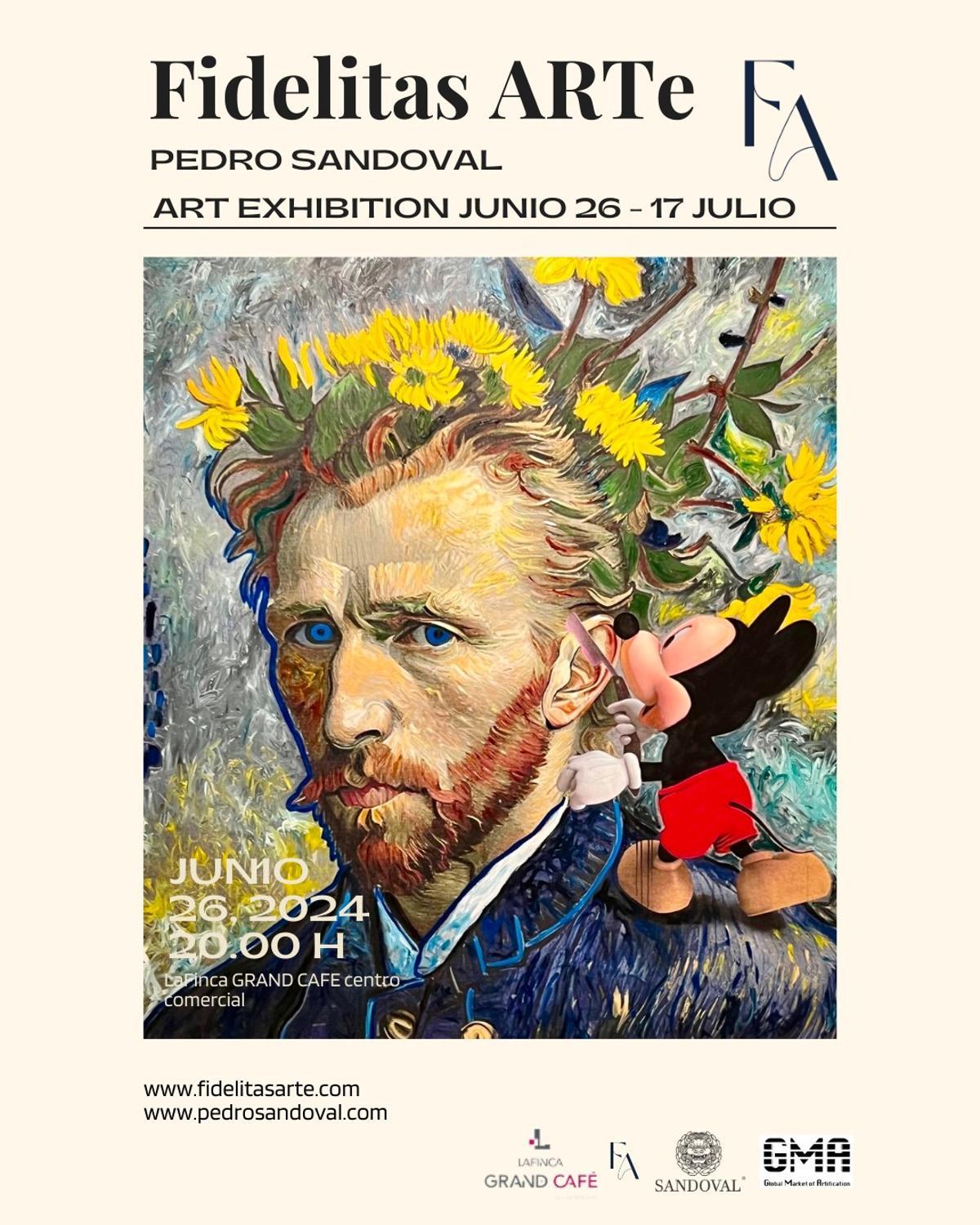 Exposición de arte de Pedro Sandoval.