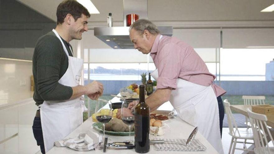 Iker Casillas con Bertín Osborne.