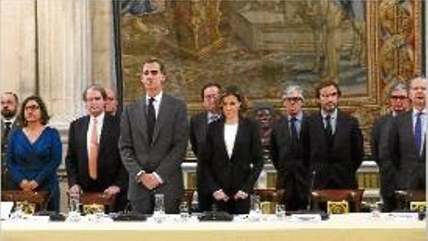 Els Reis presideixen la reunió de  la Fundació Princesa de Girona